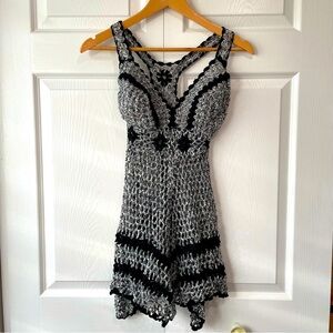 Handmade knit dress / cover up one size